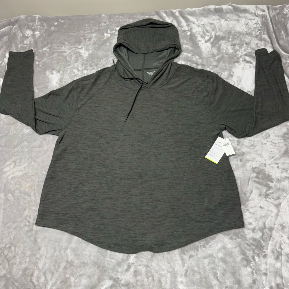 Old Navy Active "Breathe ON" Hoodie Womens Size XL Thumbhole Cuffs/Pockets